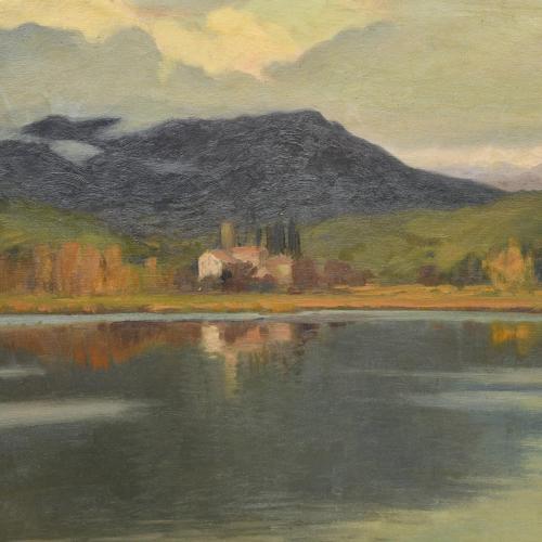 ANTONI ROS I GUELL (1873-1954). "Bañolas". 