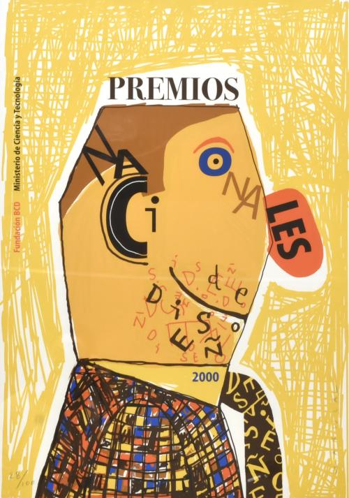 JAVIER MARISCAL (1950) "Cartel para los premios Nacionales de Diseño", 2000.