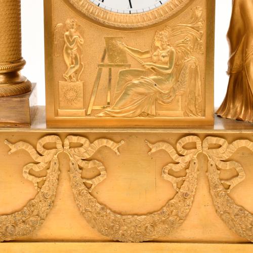 Reloj imperio-restauración, circa 1815-1825