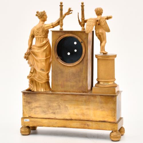 Reloj imperio-restauración, circa 1815-1825