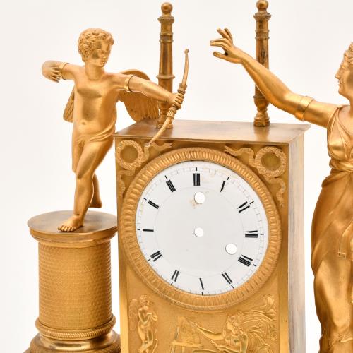 Reloj imperio-restauración, circa 1815-1825