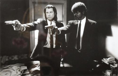 Linda R. Chen. Samuel L. Jackson y John Travolta. Pulp Fiction. 1994.