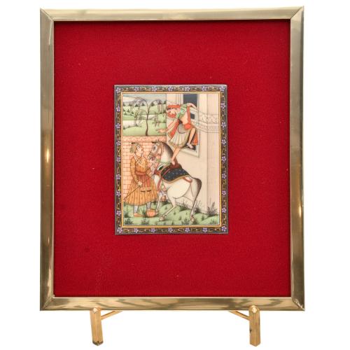 ESCUELA INDIA - PAHARI, PPS. SIGLO XIX.  Ilustración de cab