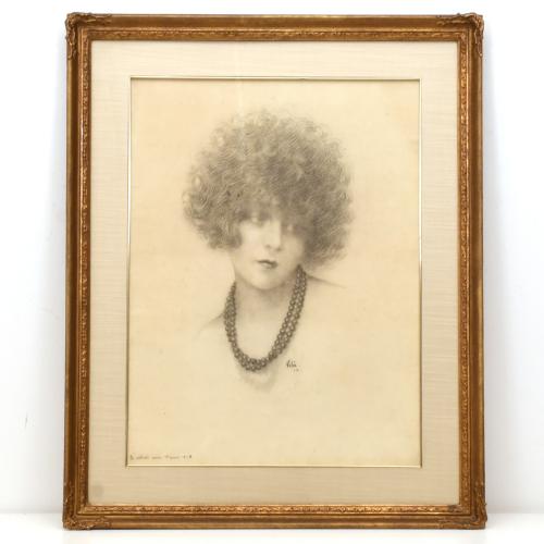 EMILI VILÀ GORGOLL (1887-1967). "Le collier noir", 1919.