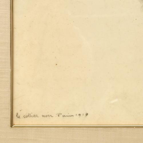 EMILI VILÀ GORGOLL (1887-1967). "Le collier noir", 1919.