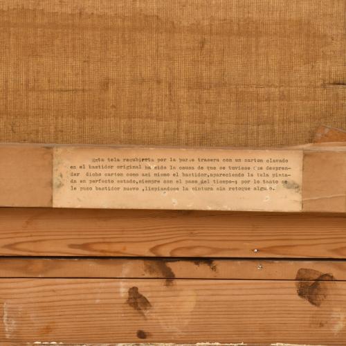 ESCUELA ESPAÑOLA, PPS. SIGLO XX. "Militares a caballo". Sig