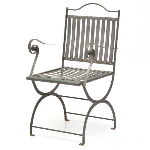 ESCUELA FRANCESA, SIGLO XX.  Lote de 4 sillas de jardin.