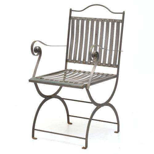 ESCUELA FRANCESA, SIGLO XX. Lote de 4 sillas de jardin.