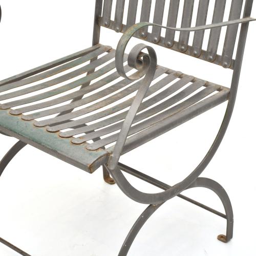 ESCUELA FRANCESA, SIGLO XX. Lote de 4 sillas de jardin.