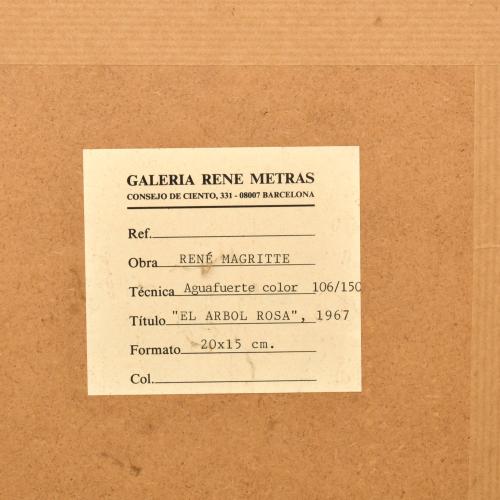 RENÉ MAGRITTE (1898-1967).  "La Folie Almayer",ca. 1967.