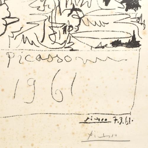 PABLO PICASSO (1881-1973). Cartel para la Exposición el Sal