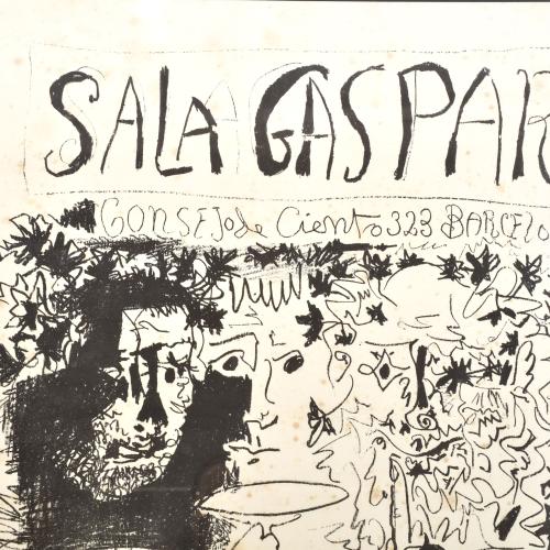 PABLO PICASSO (1881-1973). Poster for the exhibition 'Drawi