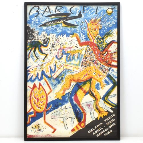 MIQUEL BARCELÓ (1957). Cartel  exposición Barceló en Galerí