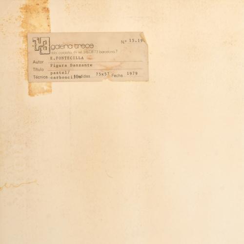 ERNESTO FONTECILLA (1938).  "Figura danzante", 1979.