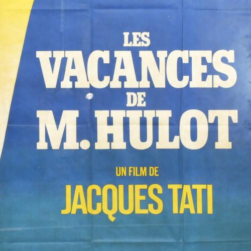 Cartel original de la película "Les vacances de M. Hulot", 