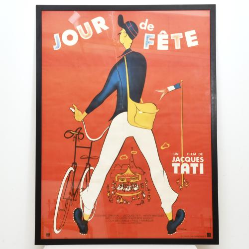 Cartel original de la película "Jour de Fete" de Jacques Ta
