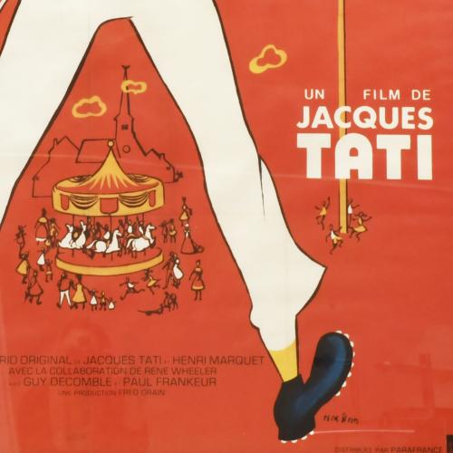Cartel original de la película "Jour de Fete" de Jacques Ta