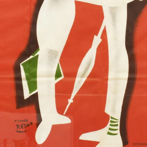 Cartel original de la película "Mon oncle" de Jacques Tati.