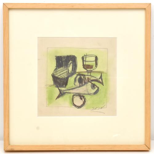 JOSE VILATO RUIZ, "FIN" (1916-1969). Pair of still lifes dr
