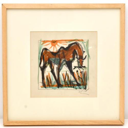 JOSE VILATO RUIZ, "FIN" (1916-1969).  "Caballo" y "Bodegón"