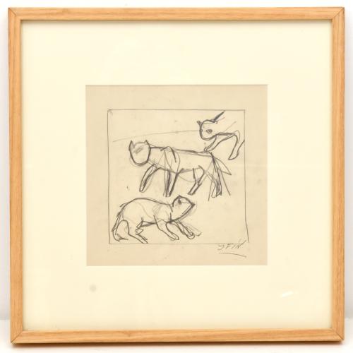 JOSE VILATO RUIZ, "FIN" (1916-1969).  "Cabra" y "Gatos", di