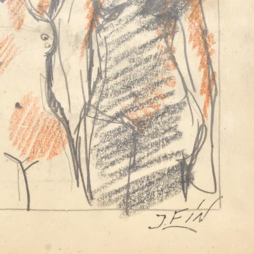 JOSE VILATO RUIZ, "FIN" (1916-1969).  "Figuras", pareja de 