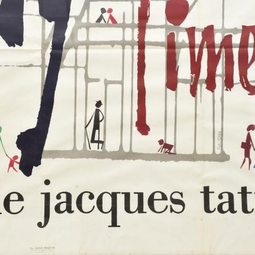 Cartel original de la película "Play Time" de Jacques Tati.