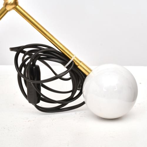 Lámpara de sobremesa italiana, med. siglo XX. 