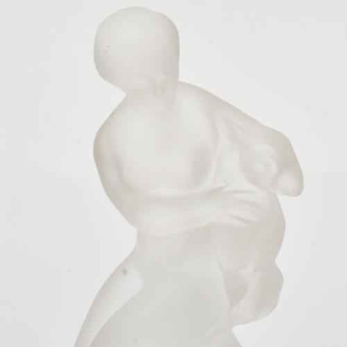 LALIQUE. Pareja de figuras.