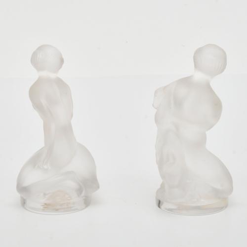 LALIQUE. Pareja de figuras.