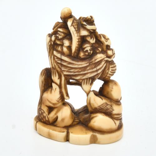 ESCUELA JAPONESA. PERÍODO MEIJI, SIGLO XIX. Figura ancestra