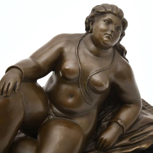 AFTER MODELS BY FERNANDO BOTERO. 'Naked Maja'.