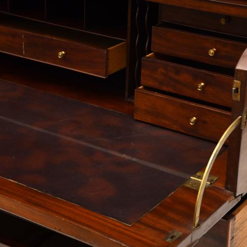 Desk - bookcase, Victorian style, 20th century.