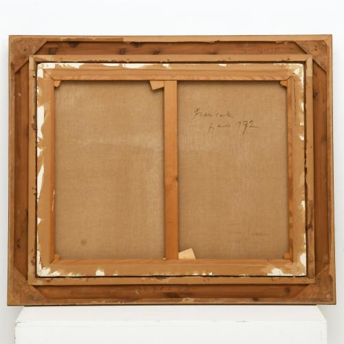 EMILI GRAU-SALA (1911-1975). "Joven de blanco junto al esta