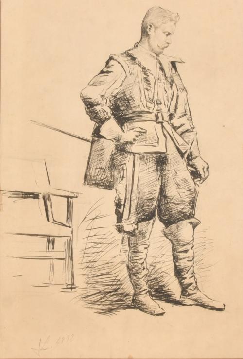 JOAN LLIMONA I BRUGUERA (1860-1926).  "Retrato caballero", 1892.