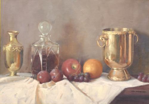 BENITO SÁNCHEZ HIDALGO (1944).  "Bodegón de "Los encantes", 2000.