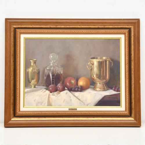 BENITO SÁNCHEZ HIDALGO (1944).  "Bodegón de "Los encantes",