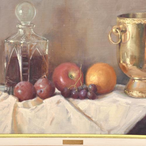 BENITO SÁNCHEZ HIDALGO (1944).  "Bodegón de "Los encantes",