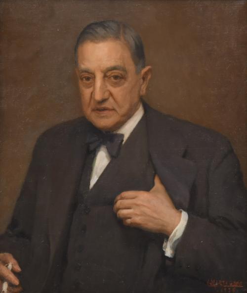 LUIS MARTI GRAS (1887-1961).  "Retrato caballero", 1936.