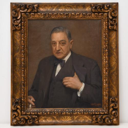 LUIS MARTI GRAS (1887-1961).  "Retrato caballero", 1936.