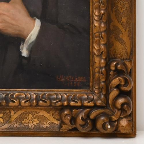 LUIS MARTI GRAS (1887-1961).  "Retrato caballero", 1936.