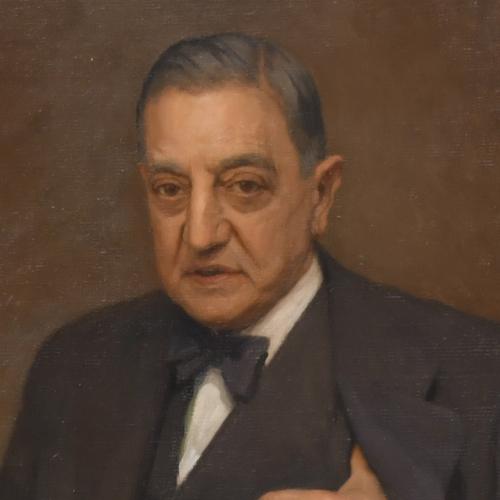 LUIS MARTI GRAS (1887-1961).  "Retrato caballero", 1936.