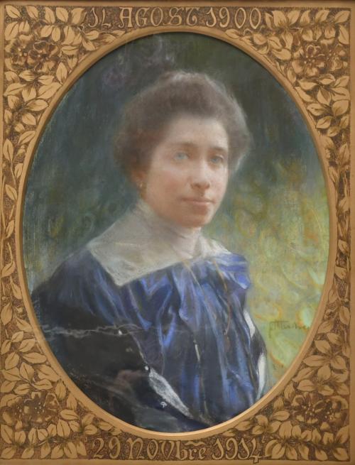 FÉLIX MESTRES BORRELL (1872-1933).  "Retrato femenino".