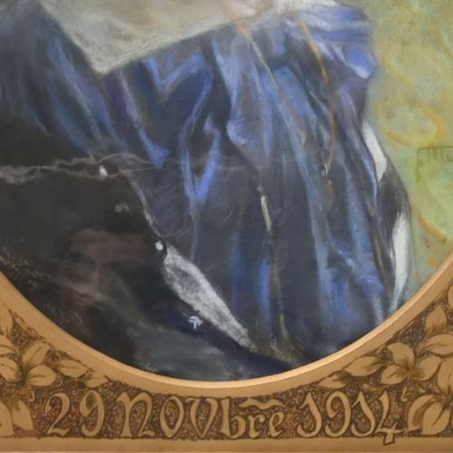 FÉLIX MESTRES BORRELL (1872-1933).  "Retrato femenino".