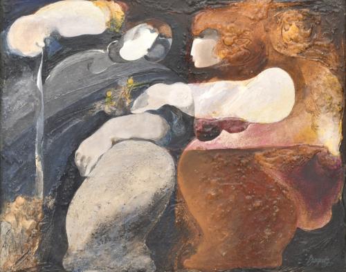JOSEP BAQUÉS (1931-?).  'Figures', Premià de Dalt, 1974.