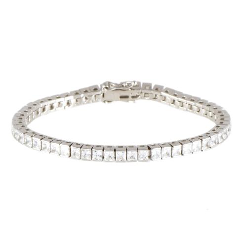 Pulsera riviére con circonitas.