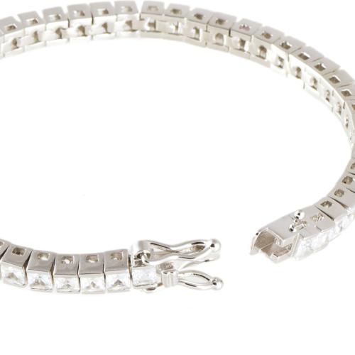 Pulsera riviére con circonitas.