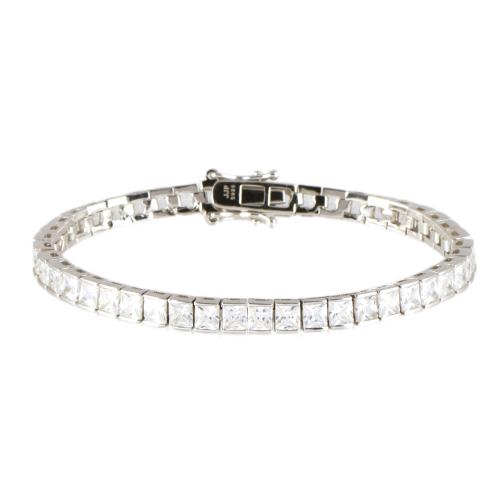 Pulsera riviére con circonitas.