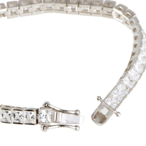 Pulsera riviére con circonitas.