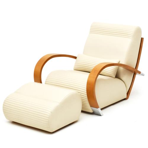 JAUME TRESSERRA (BARCELONA, 1943) 'Casablanca’ armchair with ottoman.